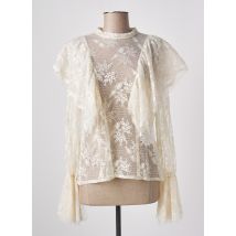 ANGELA DAVIS - Top beige en nylon - Femme - Taille 38 - Modz