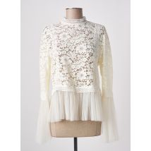 ANGELA DAVIS - Top beige en viscose - Femme - Taille 38 - Modz