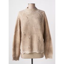 ANGELA DAVIS - Pull beige en acrylique - Femme - Taille 38 - Modz