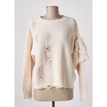 ANGELA DAVIS - Pull beige en acrylique - Femme - Taille 38 - Modz
