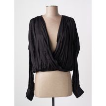 ANGELA DAVIS - Top noir en viscose - Femme - Taille 38 - Modz