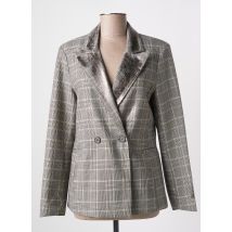 ANGELA DAVIS - Blazer gris en polyester - Femme - Taille 40 - Modz
