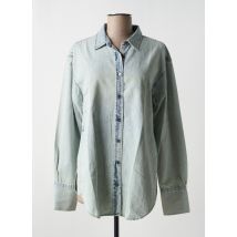 CLOSED - Chemise manches longues bleu en coton - Homme - Taille S - Modz