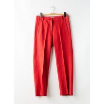 HARTFORD - Pantalon droit orange en coton - Femme - Taille 38 - Modz