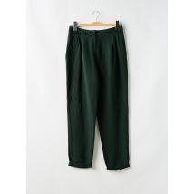ZYGA - Pantalon droit vert en lin - Femme - Taille 44 - Modz