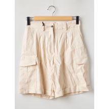 DEUX. BY ELINE DE MUNCK - Bermuda beige en lin - Femme - Taille 44 - Modz