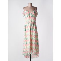 LES P'TITES BOMBES - Robe mi-longue rose en polyester - Femme - Taille 40 - Modz