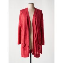 SEE THE MOON - Gilet manches longues rouge en viscose - Femme - Taille 40 - Modz