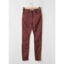 JDY - Pantalon slim marron en coton - Femme - Taille 38 - Modz