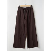 LE FABULEUX MARCEL DE BRUXELLES - Pantalon large marron en polyester - Femme - Taille 36 - Modz