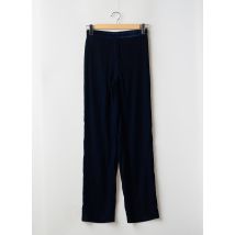 MNG - Pantalon droit bleu en polyester - Femme - Taille 36 - Modz