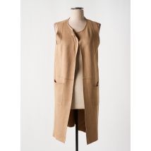 WNT COLLECTION - Gilet sans manche marron en viscose - Femme - Taille 36 - Modz