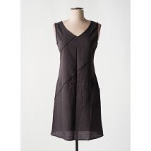 COLINE - Robe courte gris en coton - Femme - Taille 40 - Modz