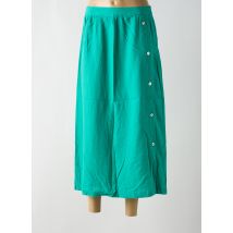 ÉTYMOLOGIE - Jupe mi-longue vert en lin - Femme - Taille 36 - Modz