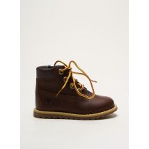 TIMBERLAND - Bottines/Boots marron en cuir - Garçon - Taille 21 - Modz