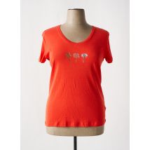 THALASSA - T-shirt orange en coton - Femme - Taille 50 - Modz