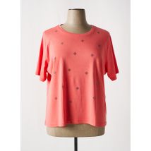 GRIFFON - T-shirt rose en coton - Femme - Taille 56 - Modz