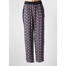 7 SEASONS - Pantalon droit noir en viscose - Femme - Taille 52 - Modz