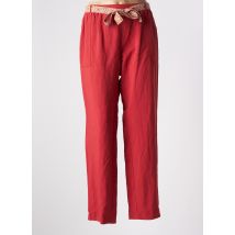 GRIFFON - Pantalon droit rouge en viscose - Femme - Taille 46 - Modz