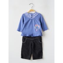 MINI POUCE - Ensemble pantalon bleu en coton - Fille - Taille TU - Modz
