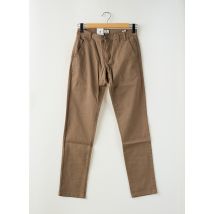 SHINE ORIGINAL - Pantalon chino marron en coton - Homme - Taille TU - Modz