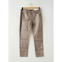 OPUS - Pantalon slim marron en coton - Femme - Taille 40 - Modz