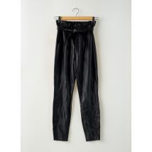 VERO MODA - Pantalon slim noir en polyurethane - Femme - Taille 34 - Modz