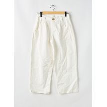 JACQUELINE DE YONG - Pantalon 7/8 blanc en coton - Femme - Taille 38 - Modz