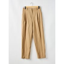 MNG - Pantalon droit beige en polyester - Femme - Taille 38 - Modz