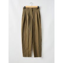 MNG - Pantalon droit vert en polyester - Femme - Taille 36 - Modz