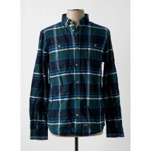 TOM TAILOR - Chemise manches longues vert en coton - Homme - Taille M - Modz