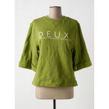 DEUX. BY ELINE DE MUNCK - Sweat-shirt vert en coton - Femme - Taille 38 - Modz