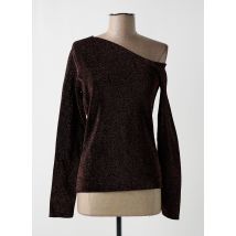 DEUX. BY ELINE DE MUNCK - Pull marron en coton - Femme - Taille 38 - Modz