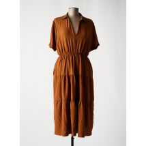 HAILYS - Robe mi-longue marron en polyester - Femme - Taille 44 - Modz