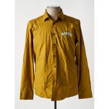 L'IMPECCABLE MARCEL - Chemise manches longues jaune en coton - Homme - Taille XXL - Modz