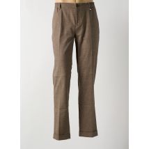 IZAC - Pantalon slim marron en coton - Homme - Taille 50 - Modz