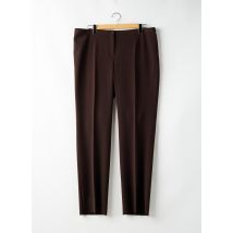 LUISA VIOLA - Pantalon droit marron en polyester - Femme - Taille 52 - Modz