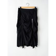 GRIFFON - Jupe mi-longue noir en coton - Femme - Taille 46 - Modz