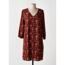 LA FIANCEE DU MEKONG - Robe mi-longue orange en viscose - Femme - Taille 40 - Modz