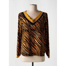 A BELLE BY J.E CREATION - Blouse jaune en polyester - Femme - Taille 38 - Modz