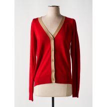 YEST - Gilet manches longues rouge en viscose - Femme - Taille 54 - Modz