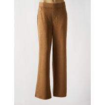 YESTA - Pantalon droit beige en polyester - Femme - Taille 52 - Modz