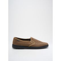FARGEOT - Chaussons/Pantoufles marron en cuir - Homme - Taille 44 - Modz