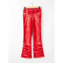 KILLAH - Pantalon flare rouge en coton - Femme - Taille W27 - Modz