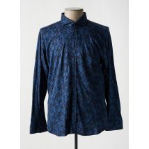DESOTO - Chemise manches longues bleu en coton - Homme - Taille XXL - Modz