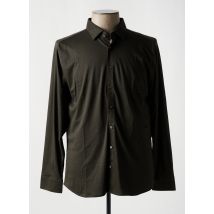 DESOTO - Chemise manches longues vert en coton - Homme - Taille XXL - Modz