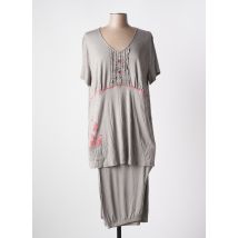 EGATEX - Pyjama gris en viscose - Femme - Taille 46 - Modz