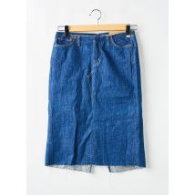 REPLAY - Jupe mi-longue bleu en coton - Femme - Taille W29 - Modz