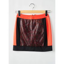 IMPERIAL - Jupe courte orange en polyester - Femme - Taille 36 - Modz