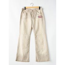 REPLAY - Pantalon droit beige en coton - Femme - Taille W29 - Modz